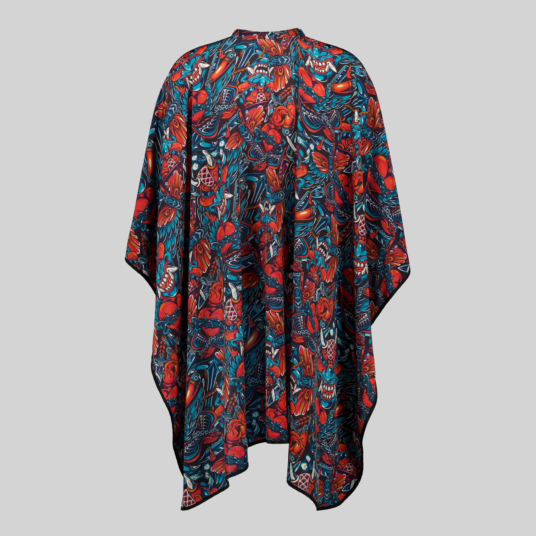 GARY'S Add-Ons Printed cape coiffure Infierno 148 cm