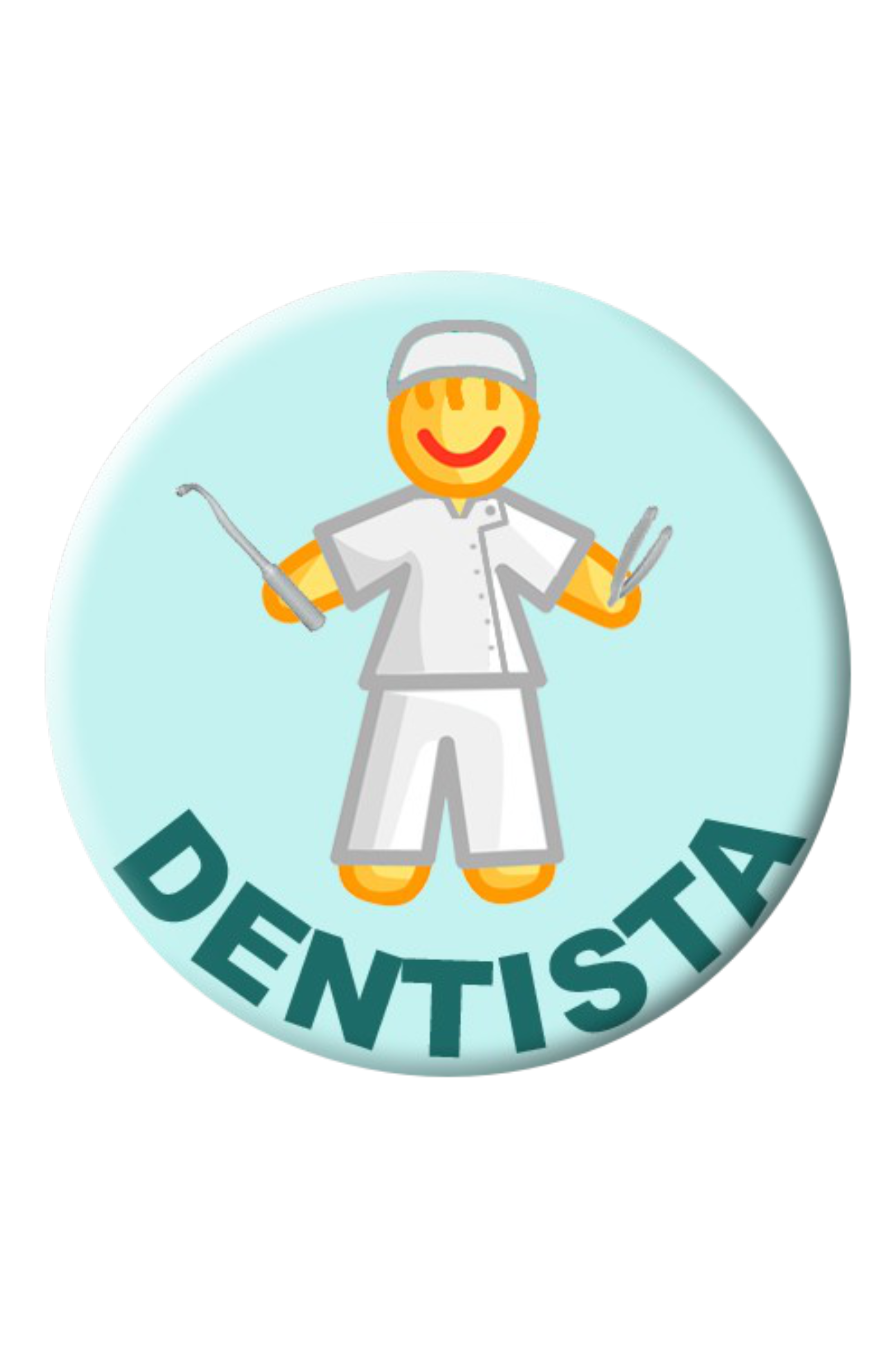 Enfermania Regalos Chapa Dentista badge 38 mm métal