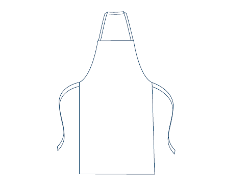 GARY'S Bib White tablier enfant blanc