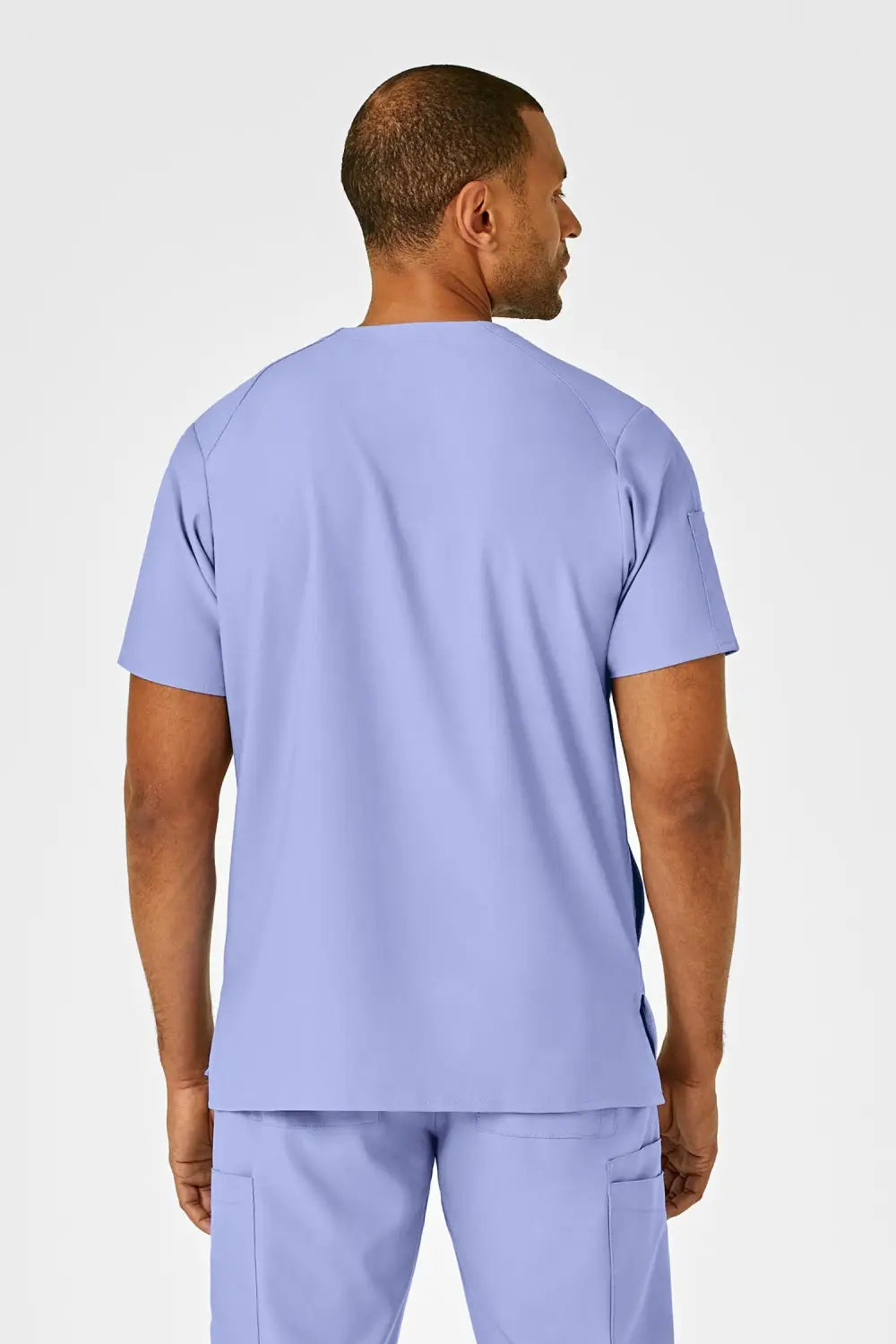 Aelin Noah W123 Blouse médicale homme bleu ciel col V