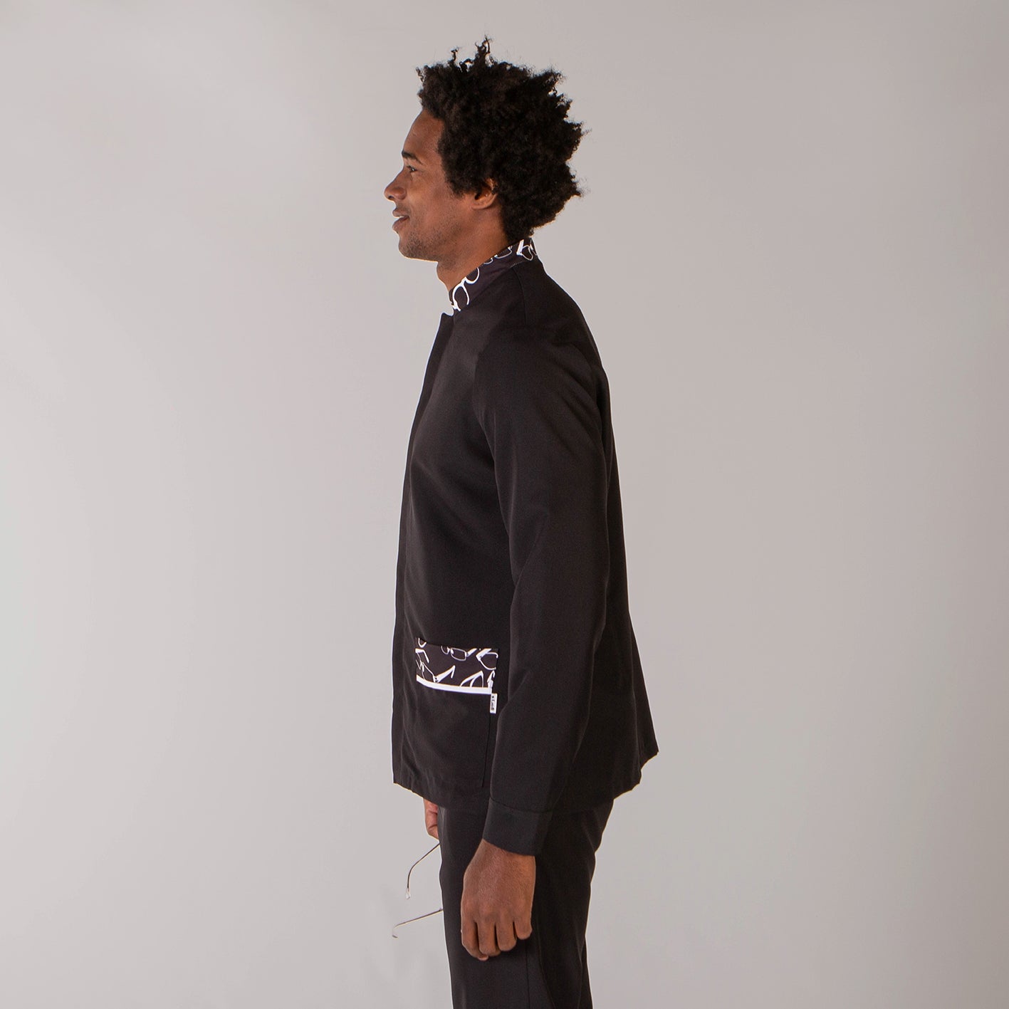 Gary's Ferrán blouse médicale homme noir microfibre