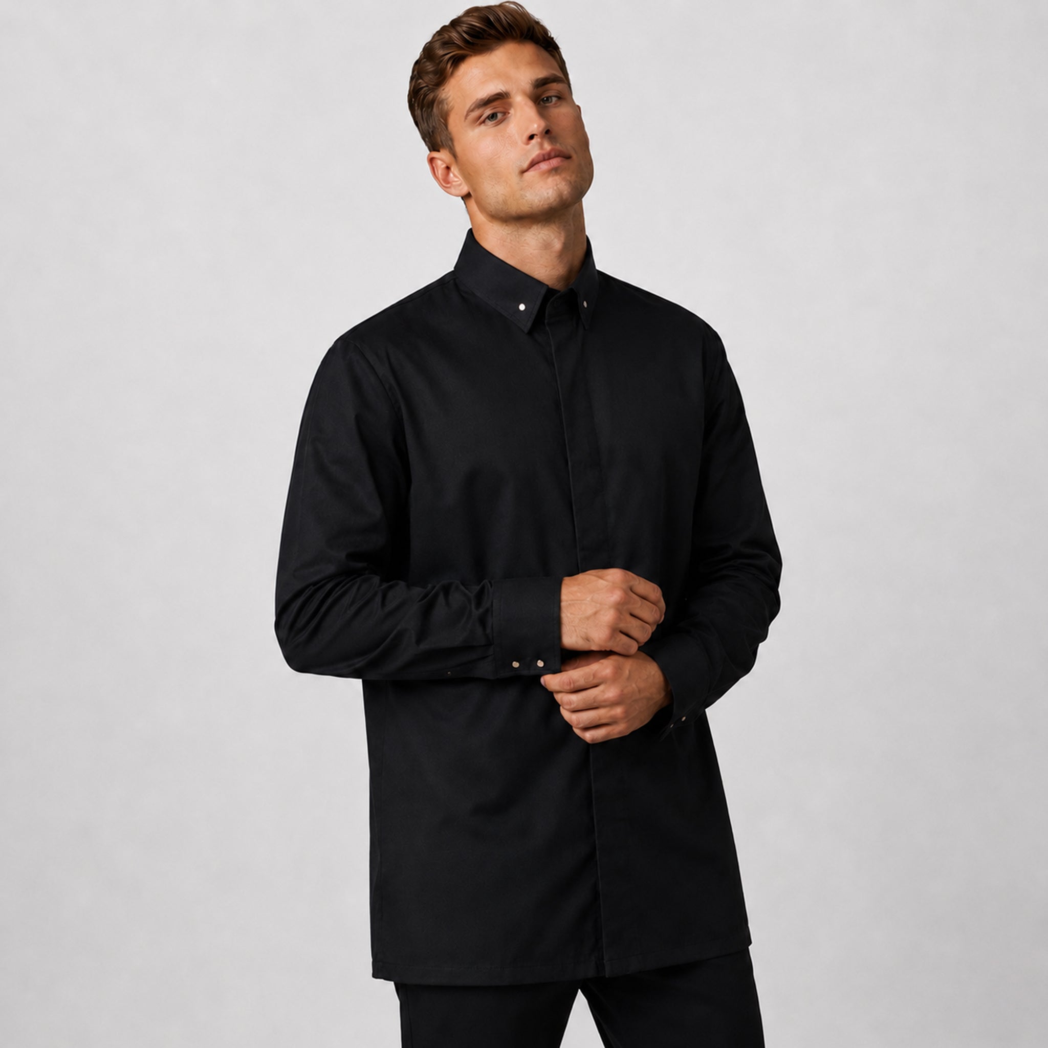 GARY'S Forseti veste de cuisine unisexe Coolmax noir / blanc