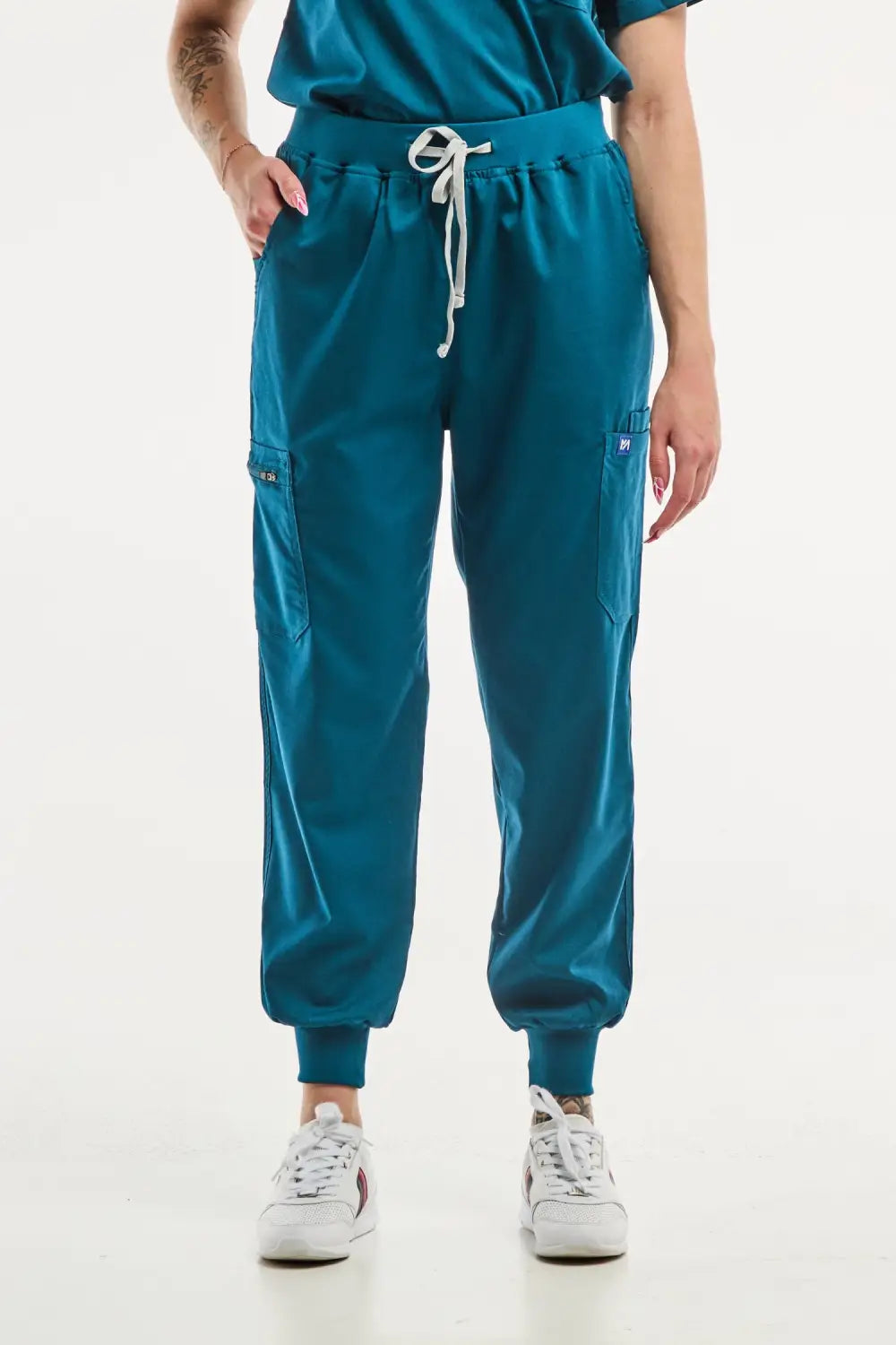 Aelin EMMA Vert Turquoise tenue médicale femme jogger