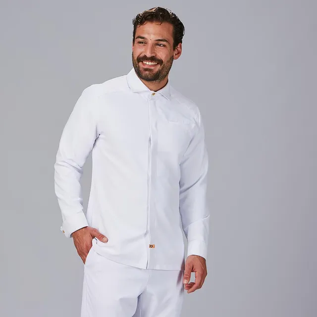 GARY'S Tommaso veste cuisine homme col italien noire