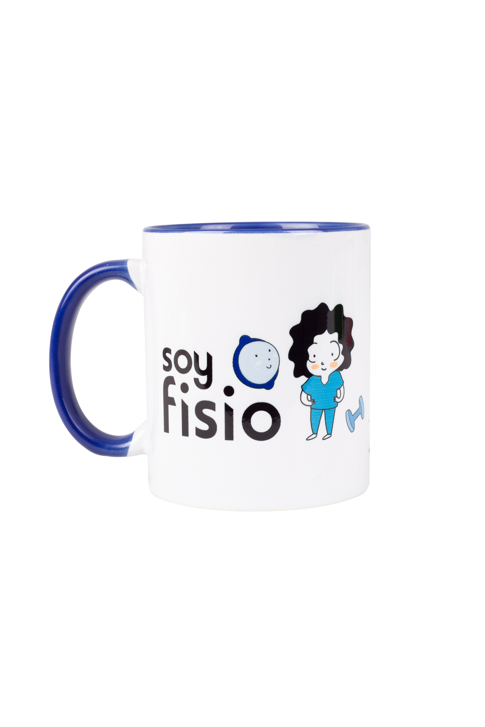 Enfermania Regalos tasse céramique bleu marine soy fisio 350 ml