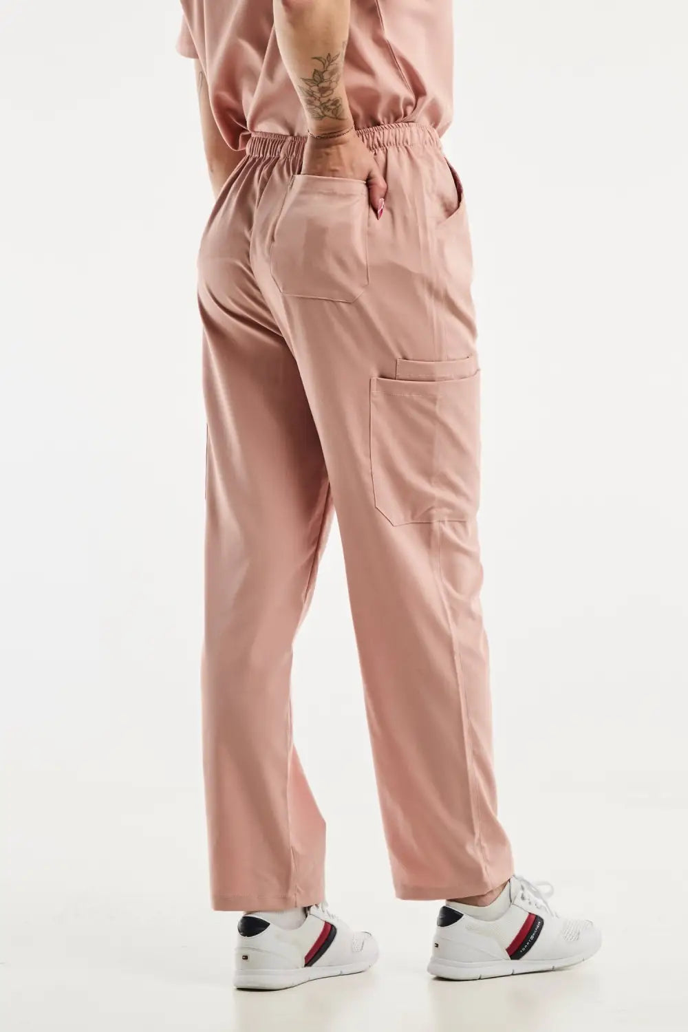 Aelin EMMA Pantalon Médical Femme Rose Clair Poches