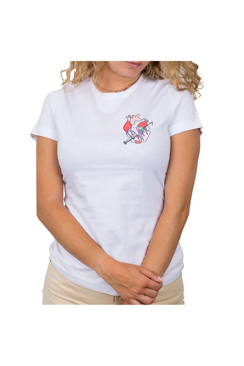 Enfermania Ropa Rebelheart t-shirt femme blanc coton