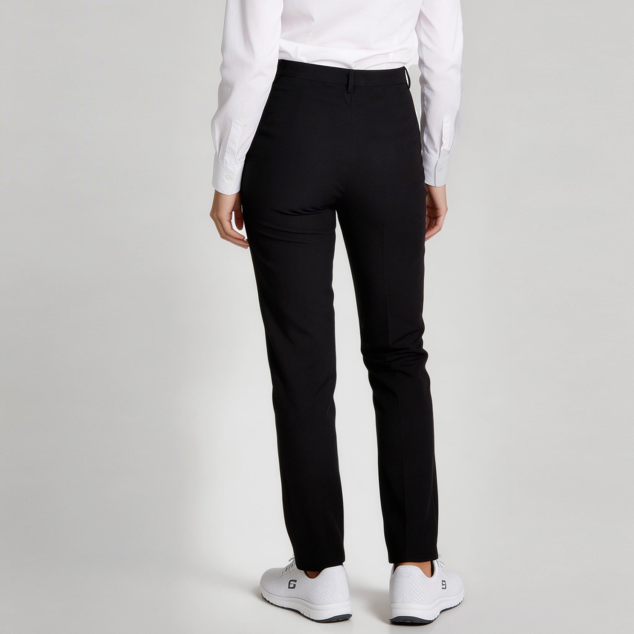 GARY'S pantalon serveuse microfibre noir femme