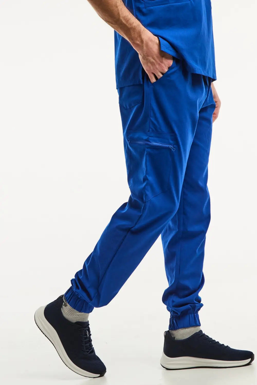 Aelin LUCA pantalon médical homme bleu royal 3 poches