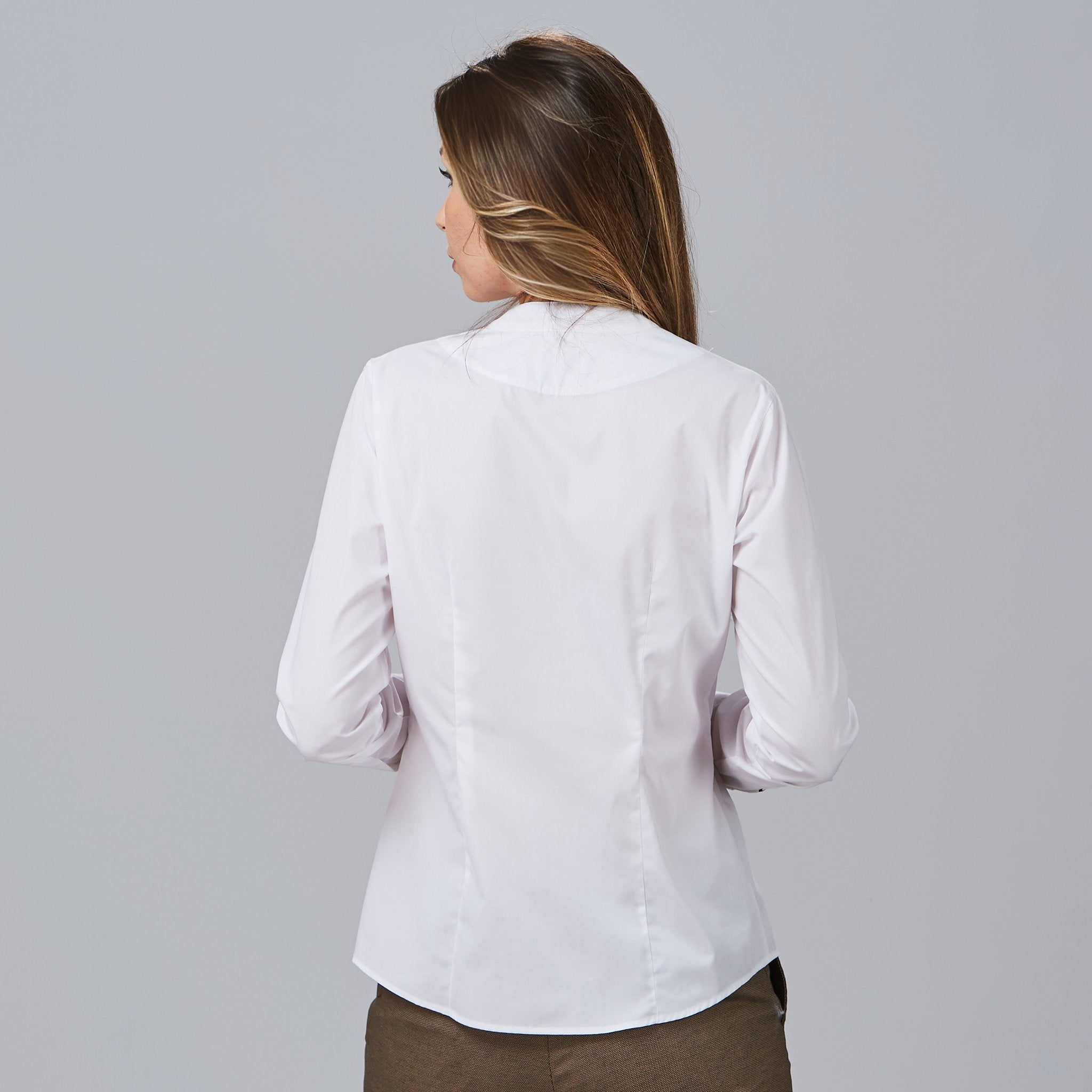 Gary's Rachele chemise travail femme noire stretch coton