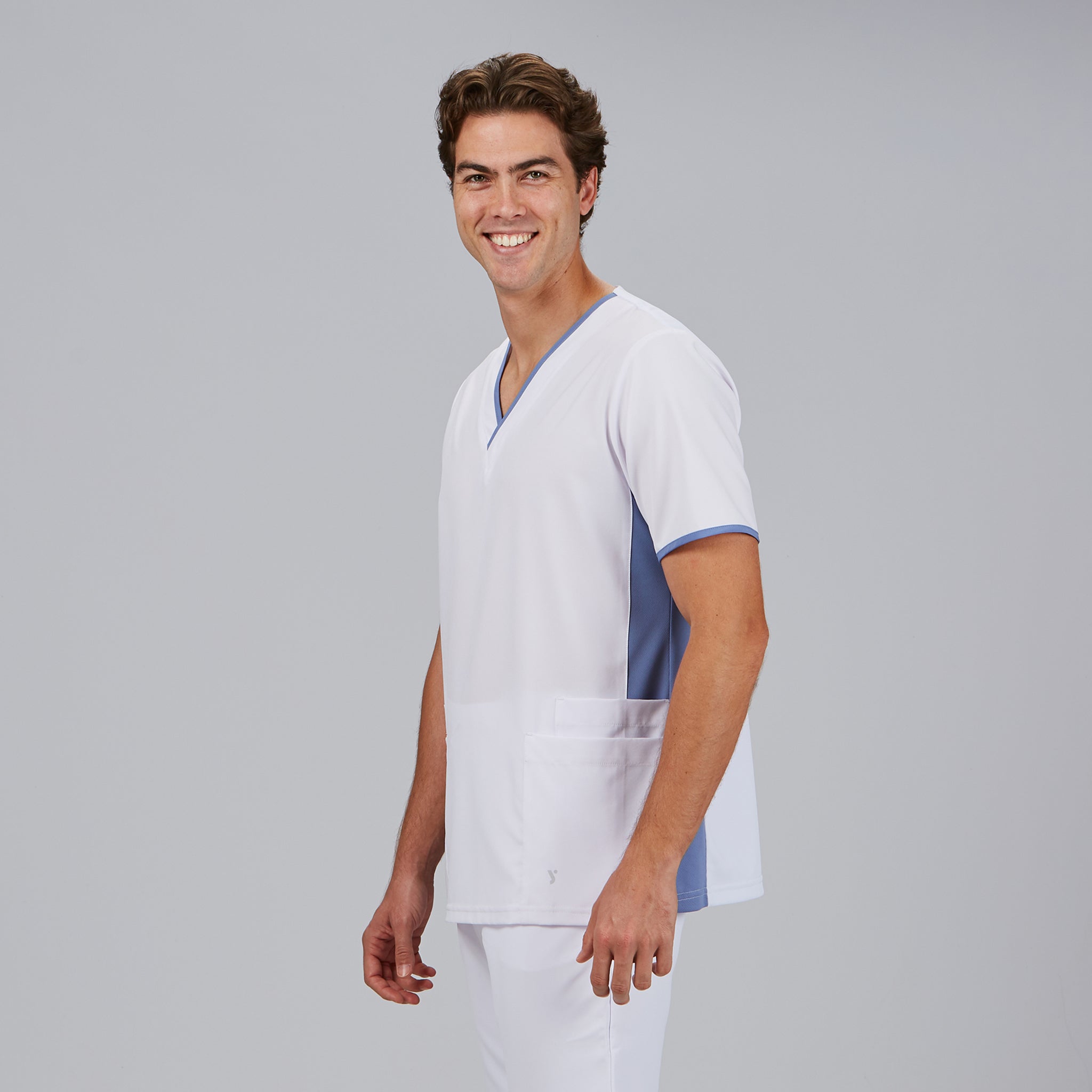 Gary's Gael blouse médicale céleste manches courtes M