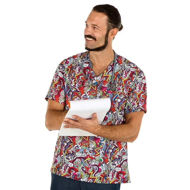 Gary's Berta Tunique Médicale Unisexe Motif Dental Microfibre