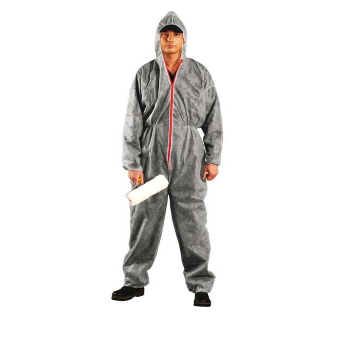 Reis combinaison jetable rouge capuche protection chantier