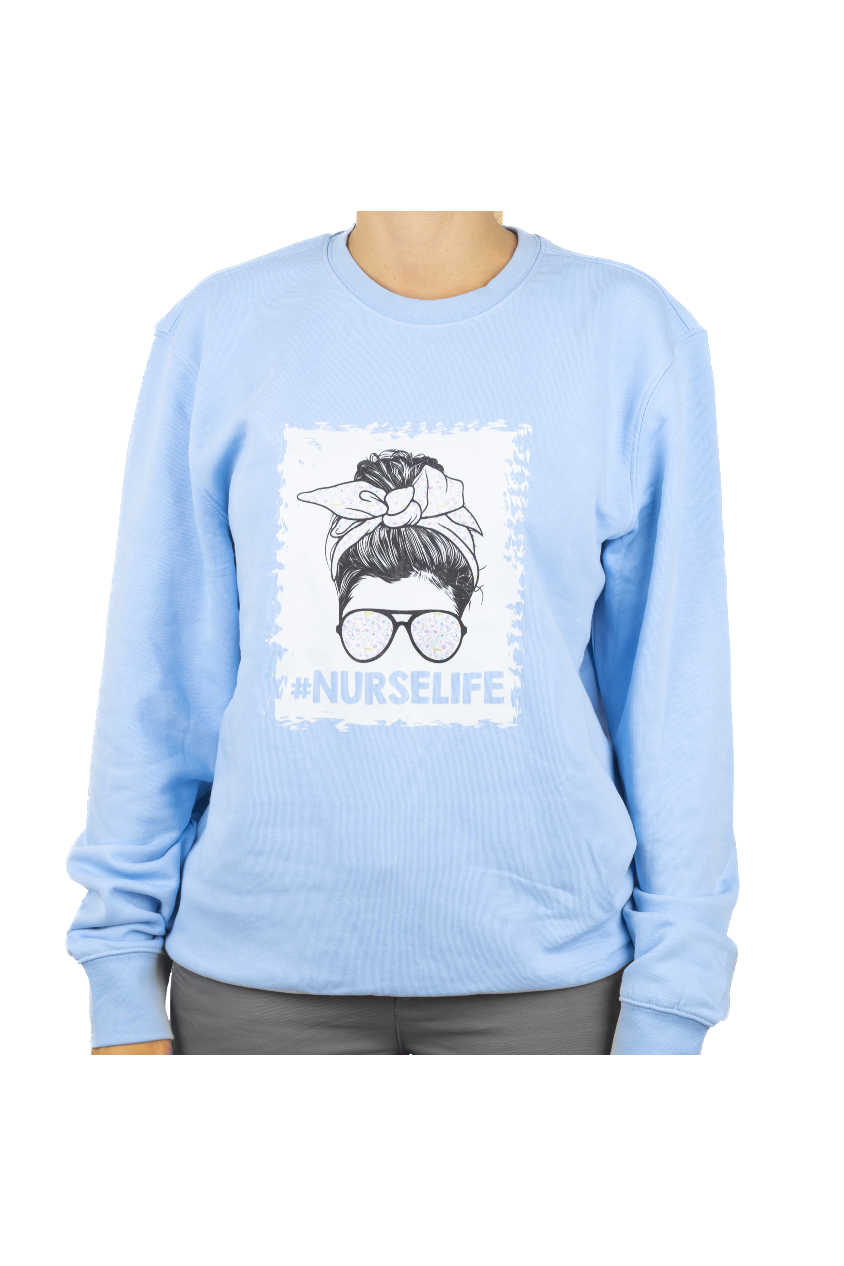 Enfermania Ropa sweat infirmiere bleu felpa unisexe kawaii