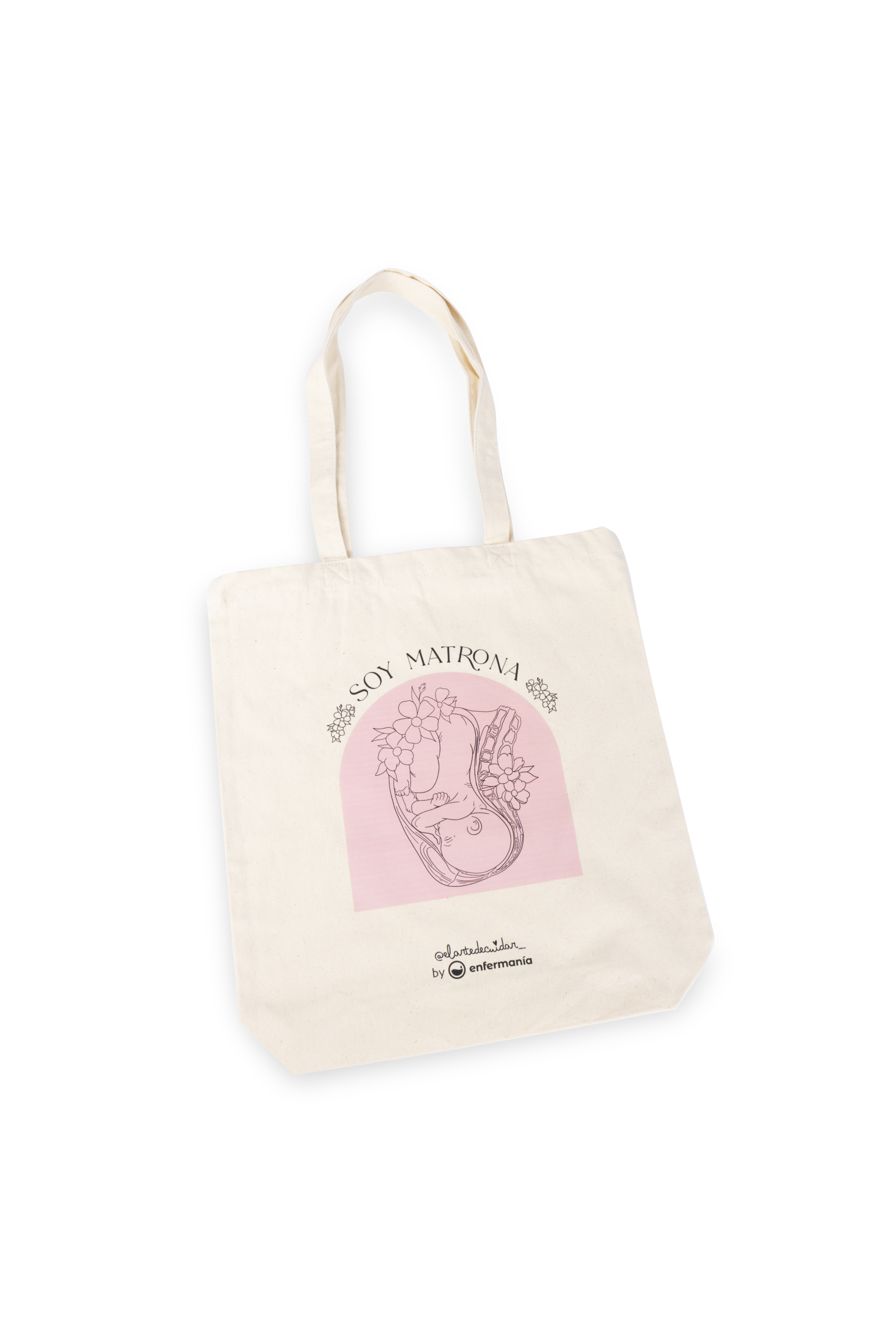 Enfermania Soy Matrona tote bag sage-femme coton bio 37x42
