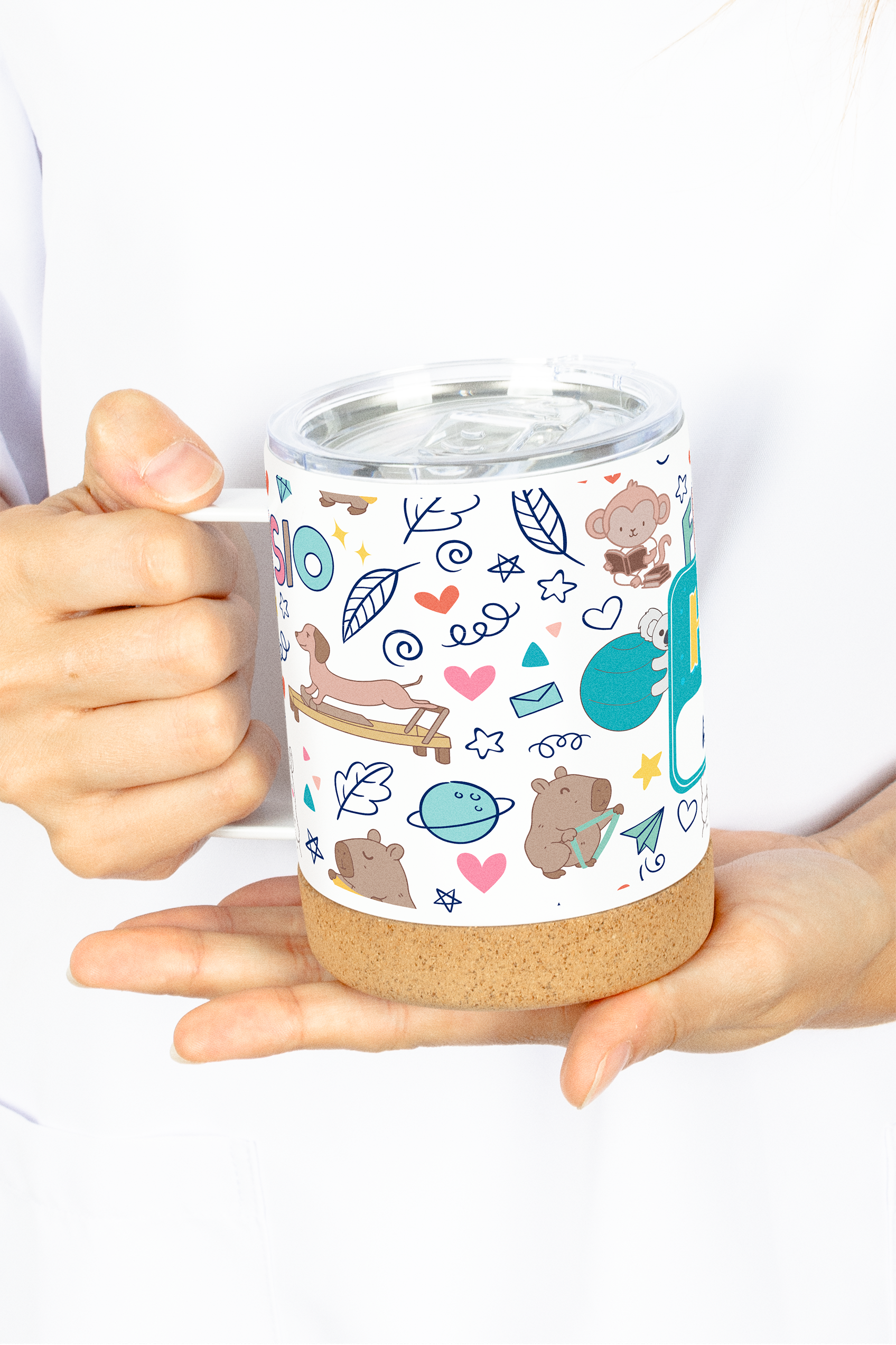 Enfermania Animalitos Fisio pack gourde tasse acier