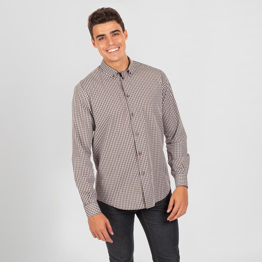 Gary's Vicenzo Chemise homme vichy slim marine