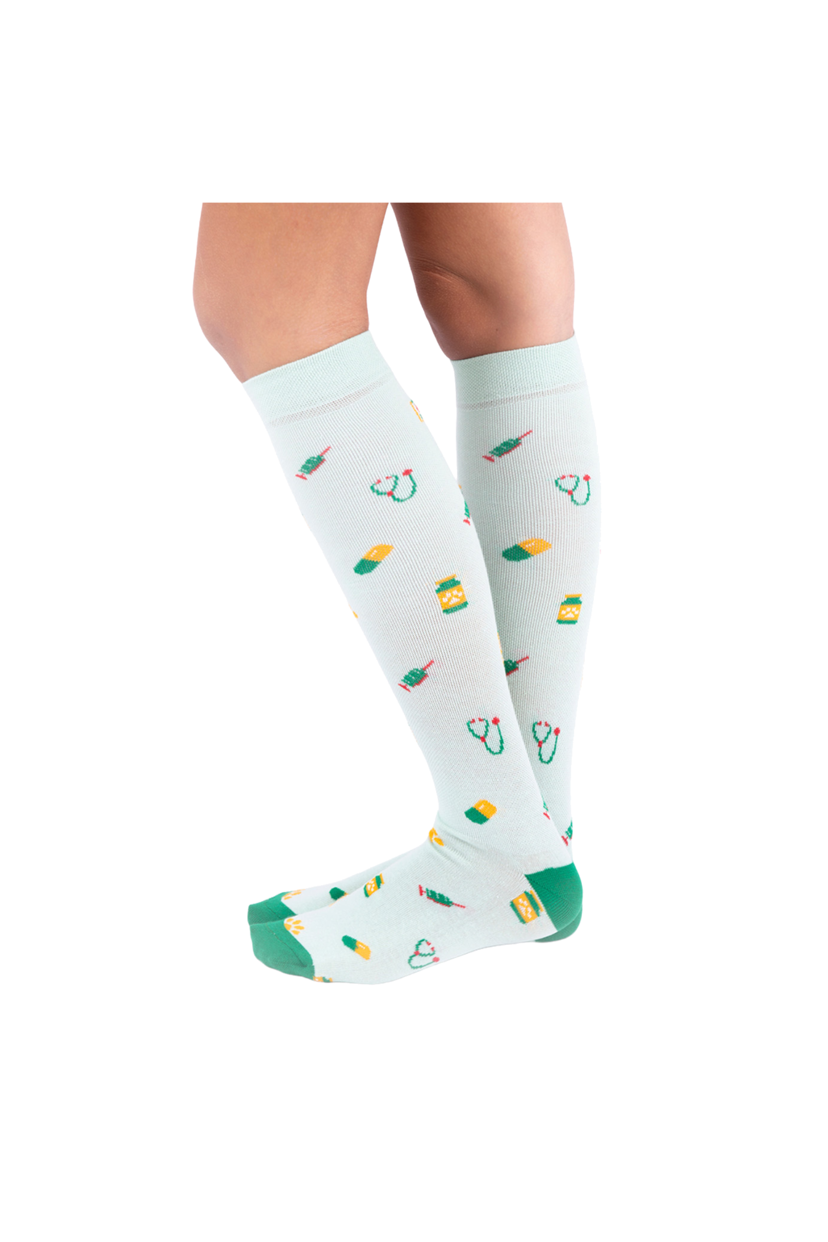 Enfermania Huellas chaussettes compression pattes S/M