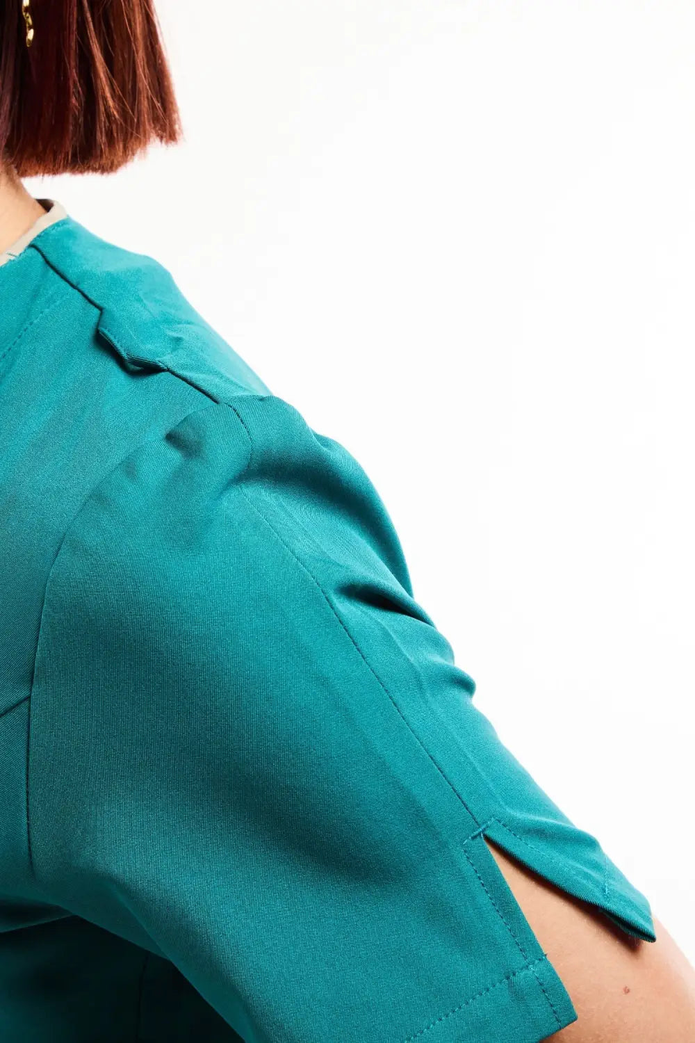 Aelin Serena Blouse médicale femme turquoise stretch