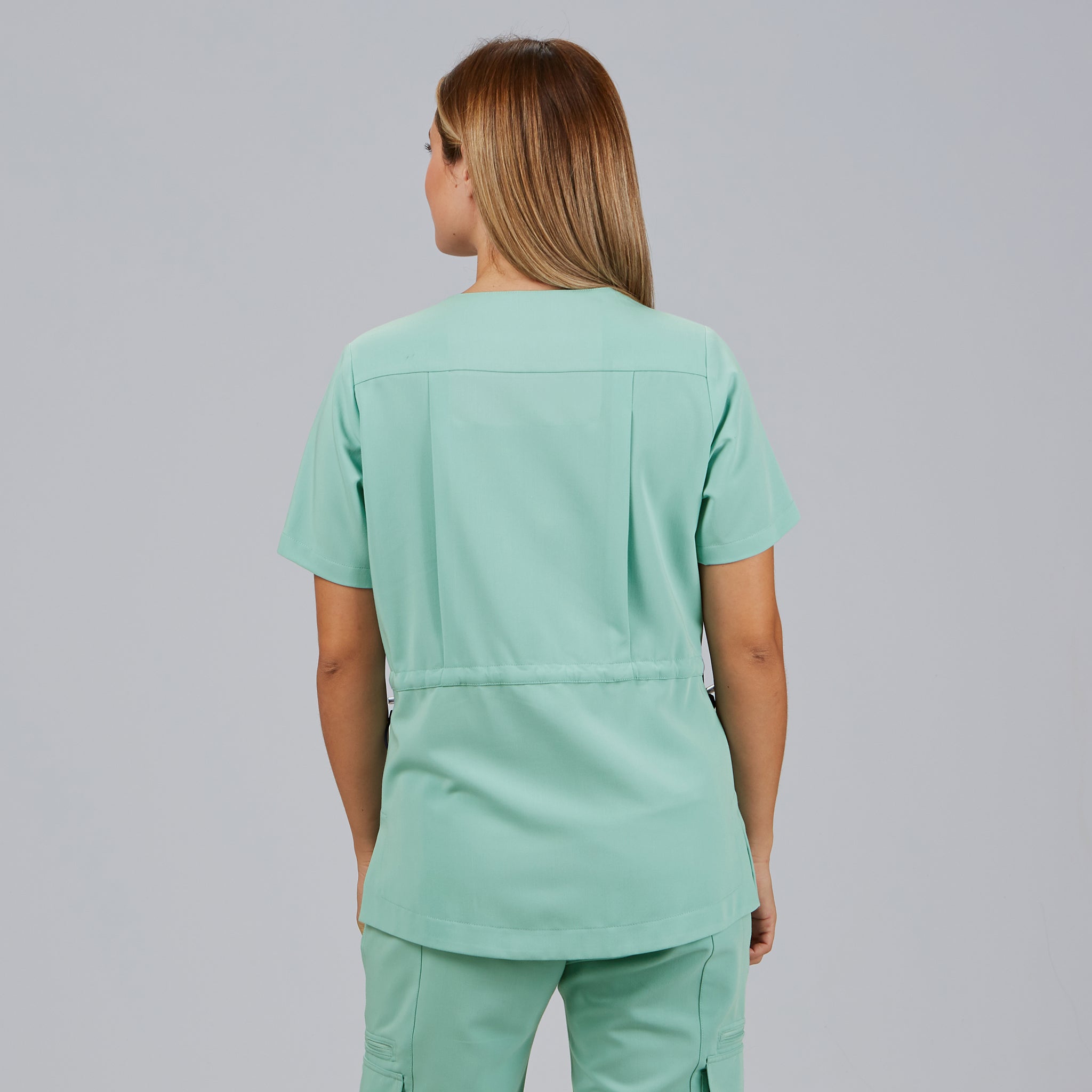 GARY'S Elira blouse médicale noire manches courtes stretch