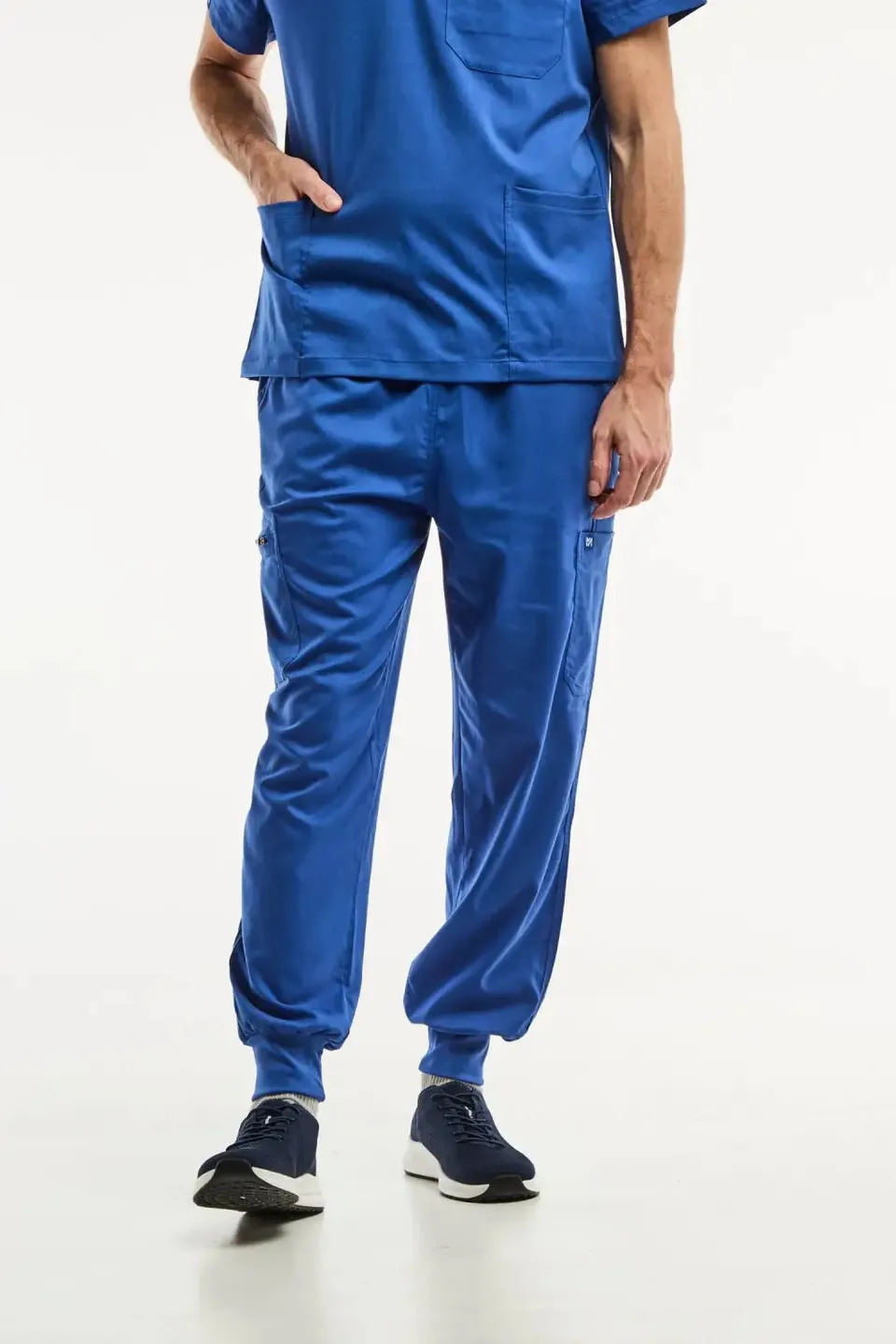 Aelin LUCA pantalon médical homme bleu roi jogger