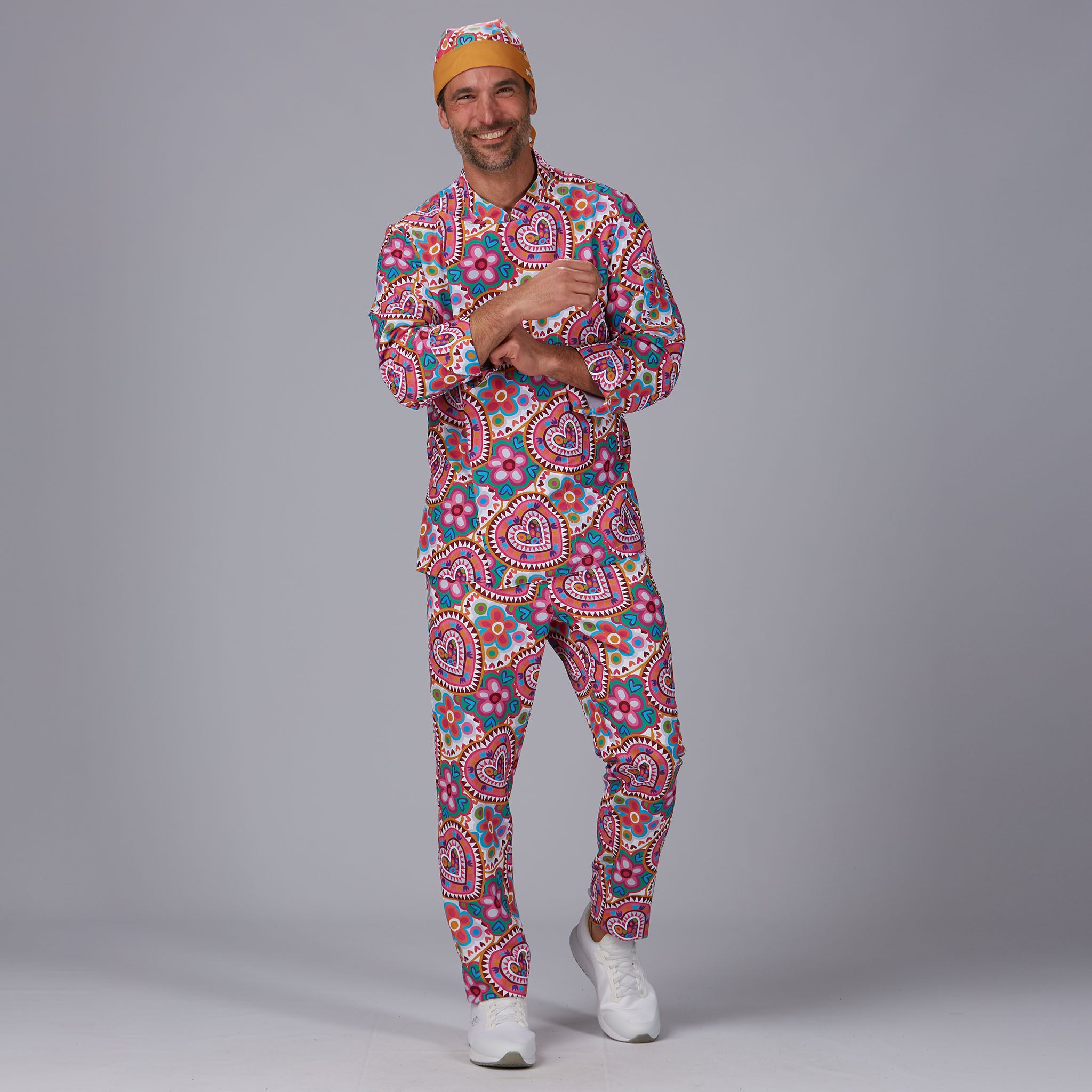Gary's Agatha Pantalon travail unisexe Cuore Rosa
