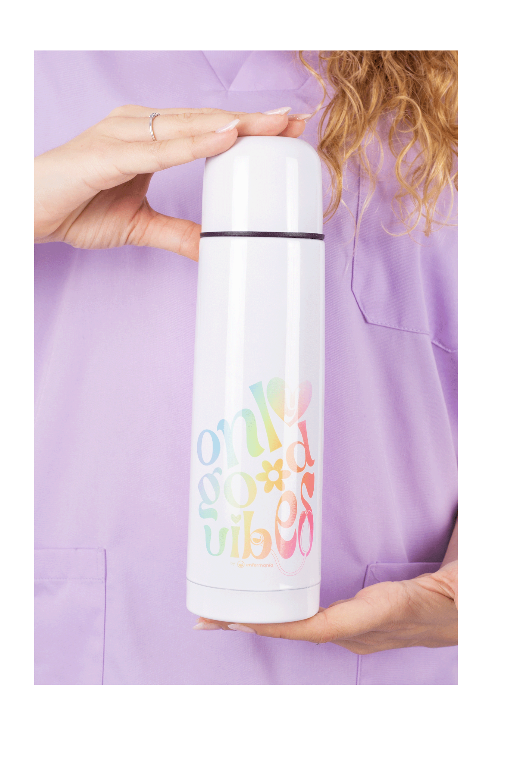 Enfermania Regalos Thermos Good Vibes inox 500 ml