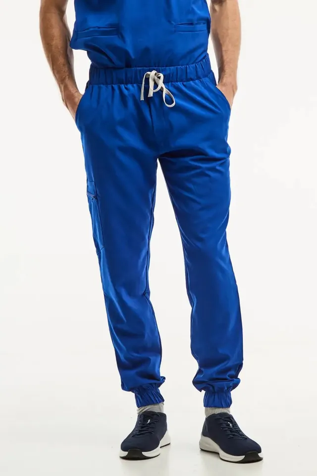 Aelin LUCA pantalon médical homme bleu royal 3 poches