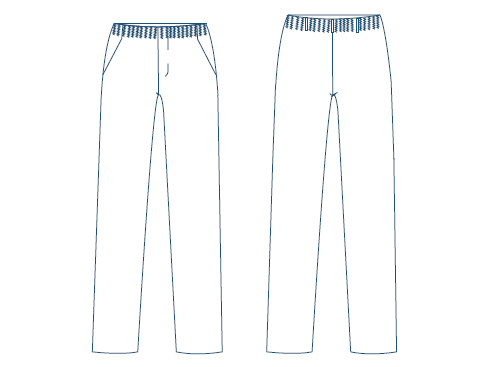 Gary's Pants pantalon scolaire gris clair 0