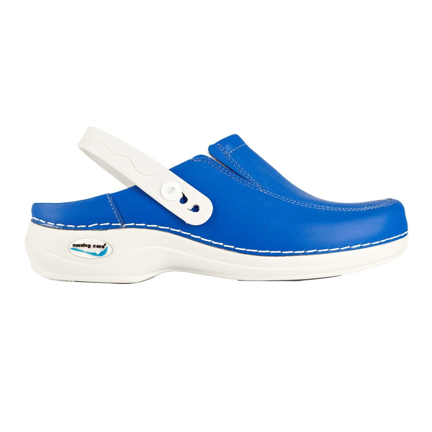Enfermania Wash'Go sabot de travail cuir blanc lavable - Taille 40