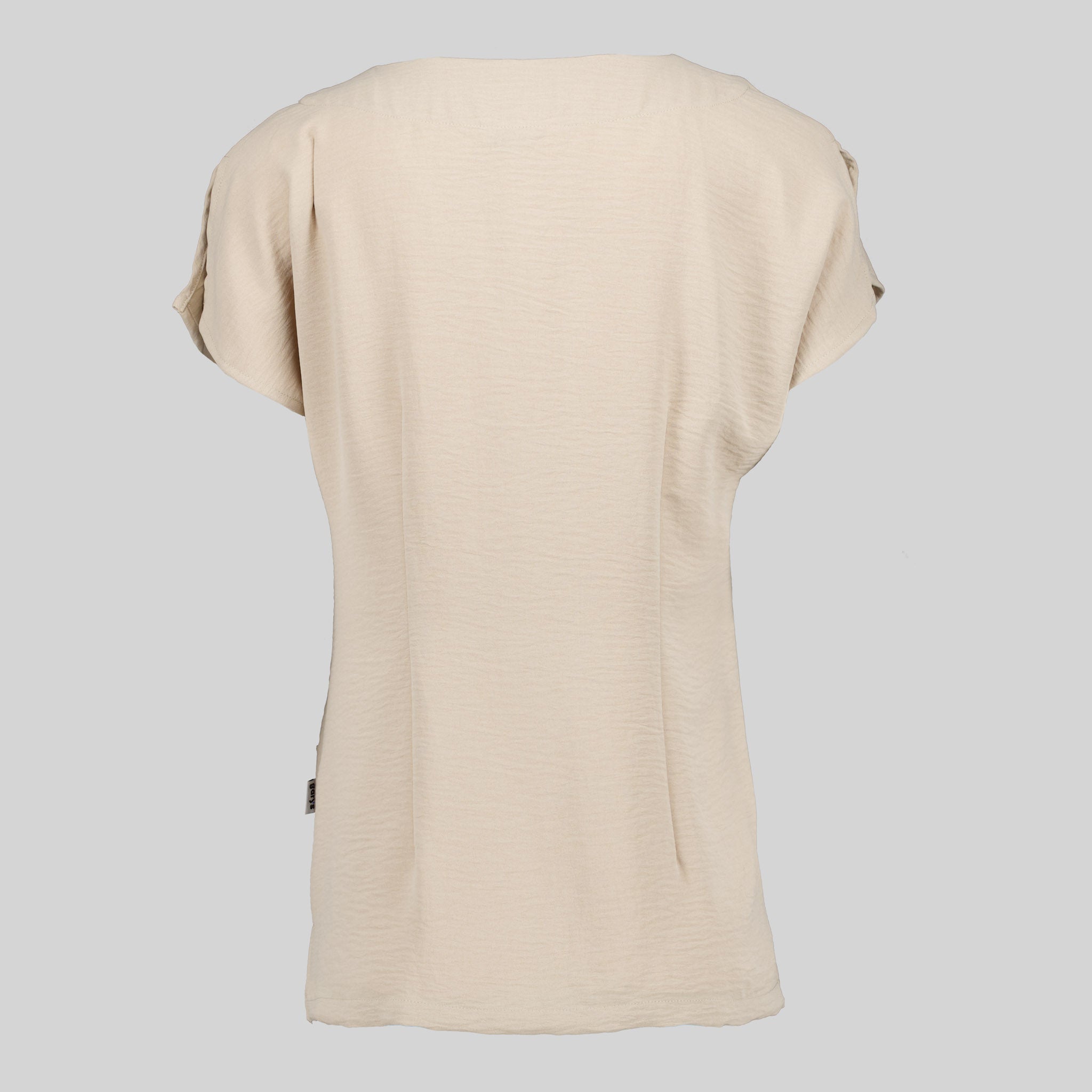 Gary's Pimpinela Blouse Femme Beige Manches Courtes