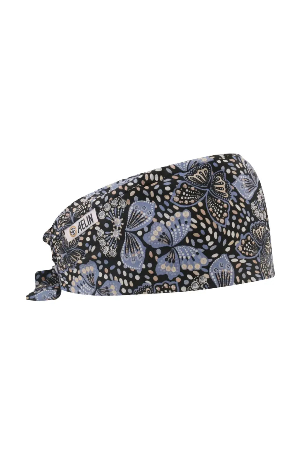 Aelin Paris Calot Infirmière Noir Papillon Cheveux Courts