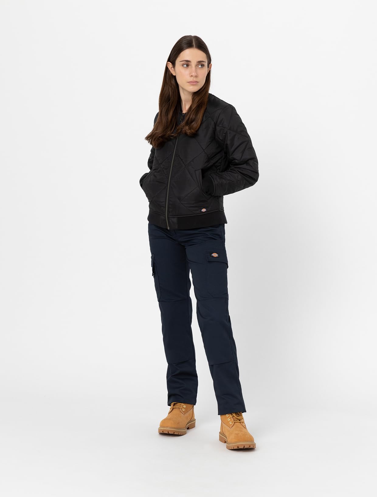 Dickies Vestes Bomber Matelassé Femme Noir S