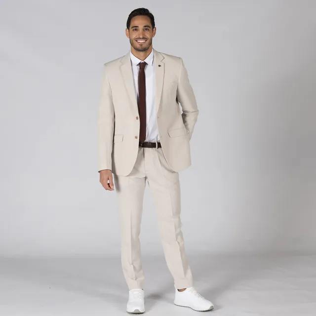GARY'S Pants X.Linen pantalon costume Marino polyester