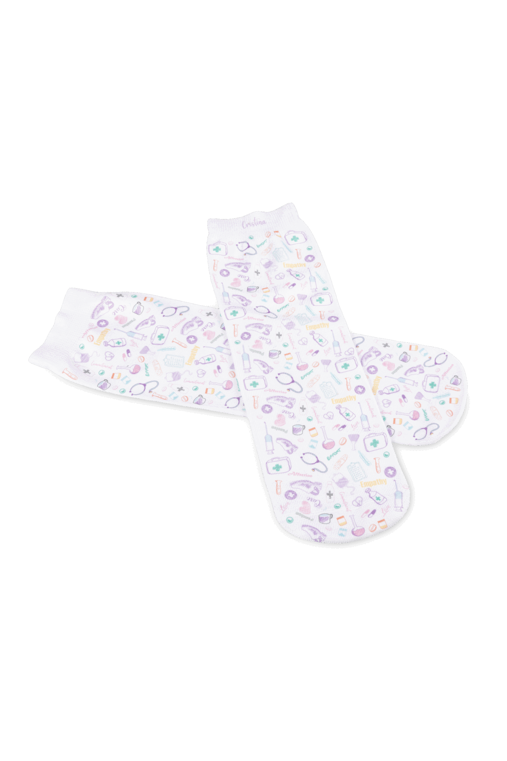Enfermania Care Collection chaussettes imprimées anatomie polyester