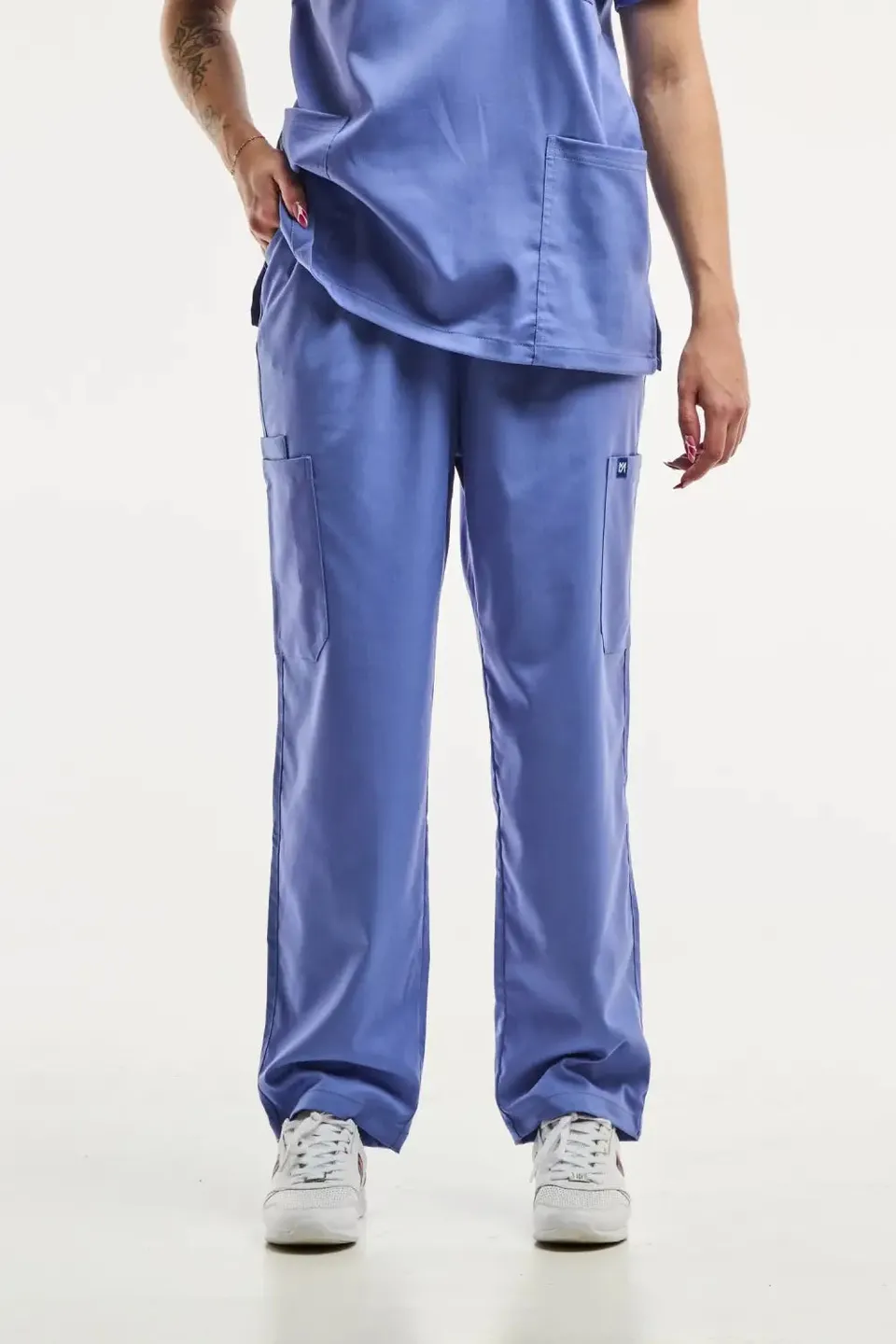 Aelin EMMA Pantalon médical femme bleu stretch