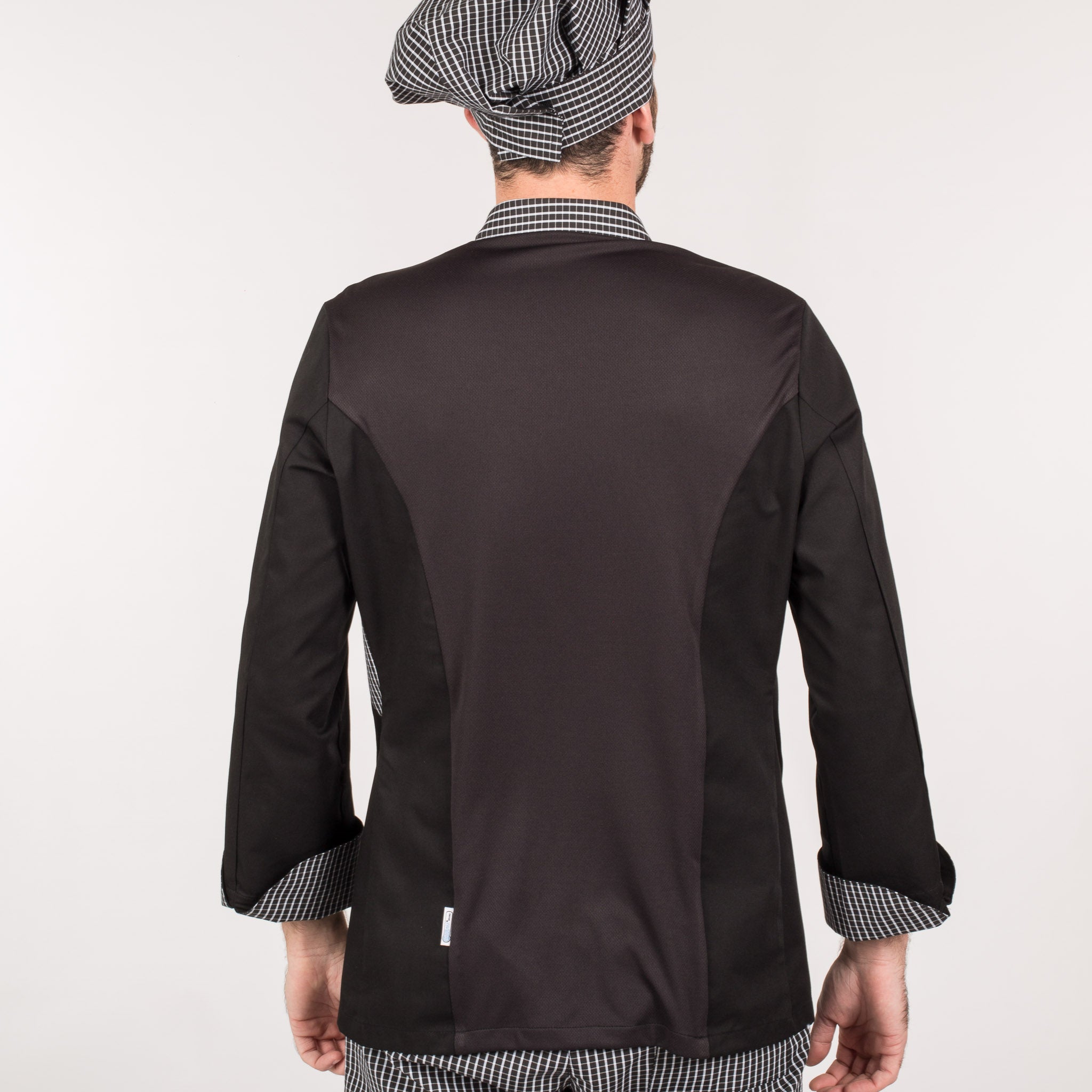GARY'S Hecate veste de cuisine noire manches longues