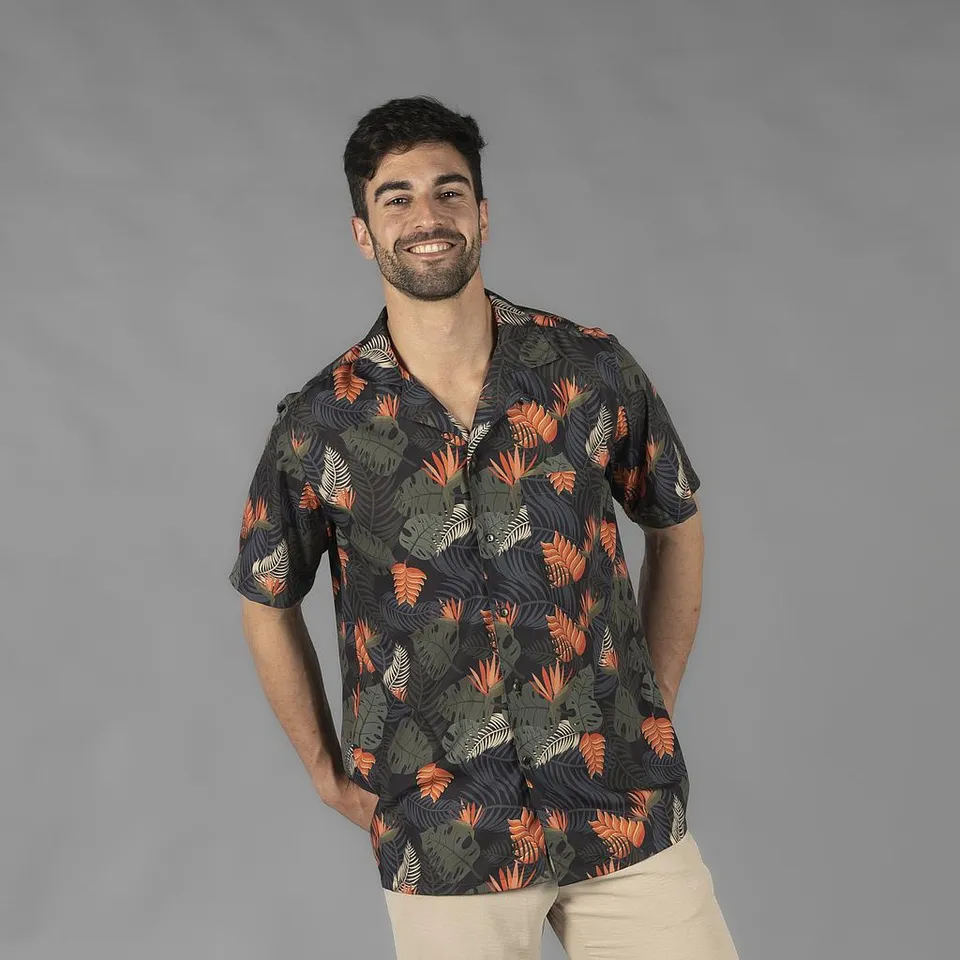 Gary's Shirts Hawai chemise homme 1126 Tucan viscose