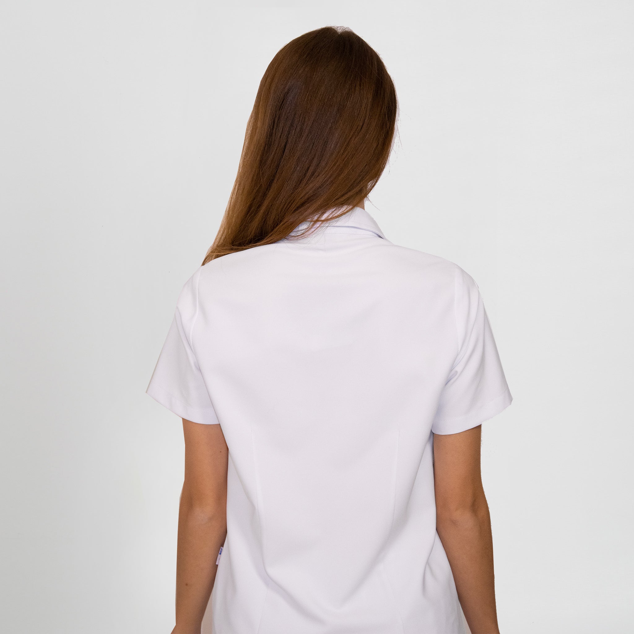 GARY'S Nuria Elastik polo femme blanc polyester stretch