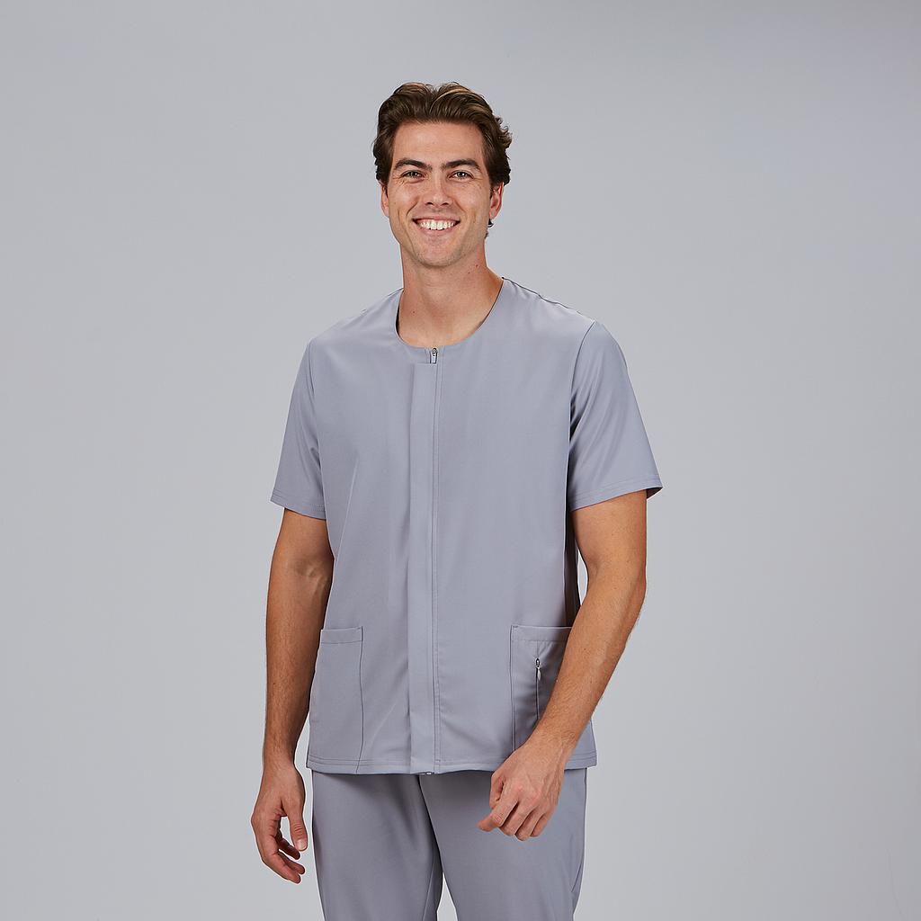 Gary's Joan blouse médicale noire col carré zip taille M
