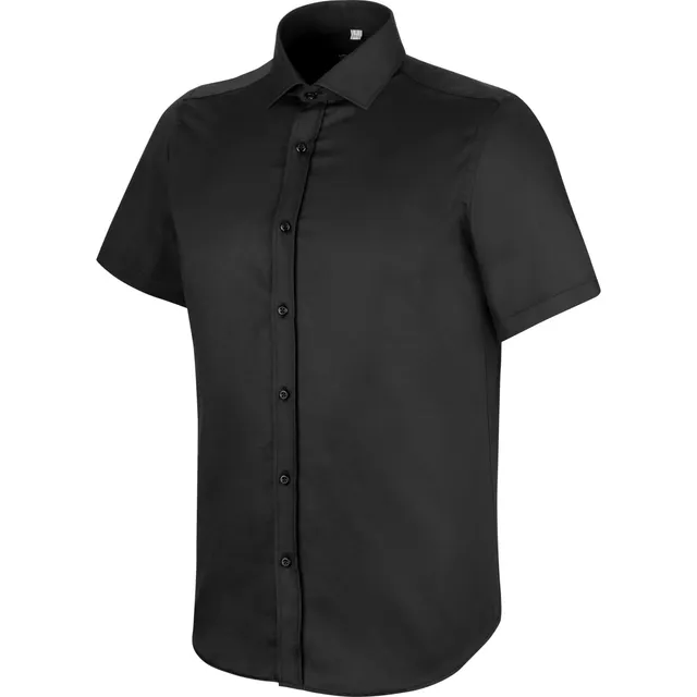 Würth MODYF Office Chemise premium noire coton manches courtes