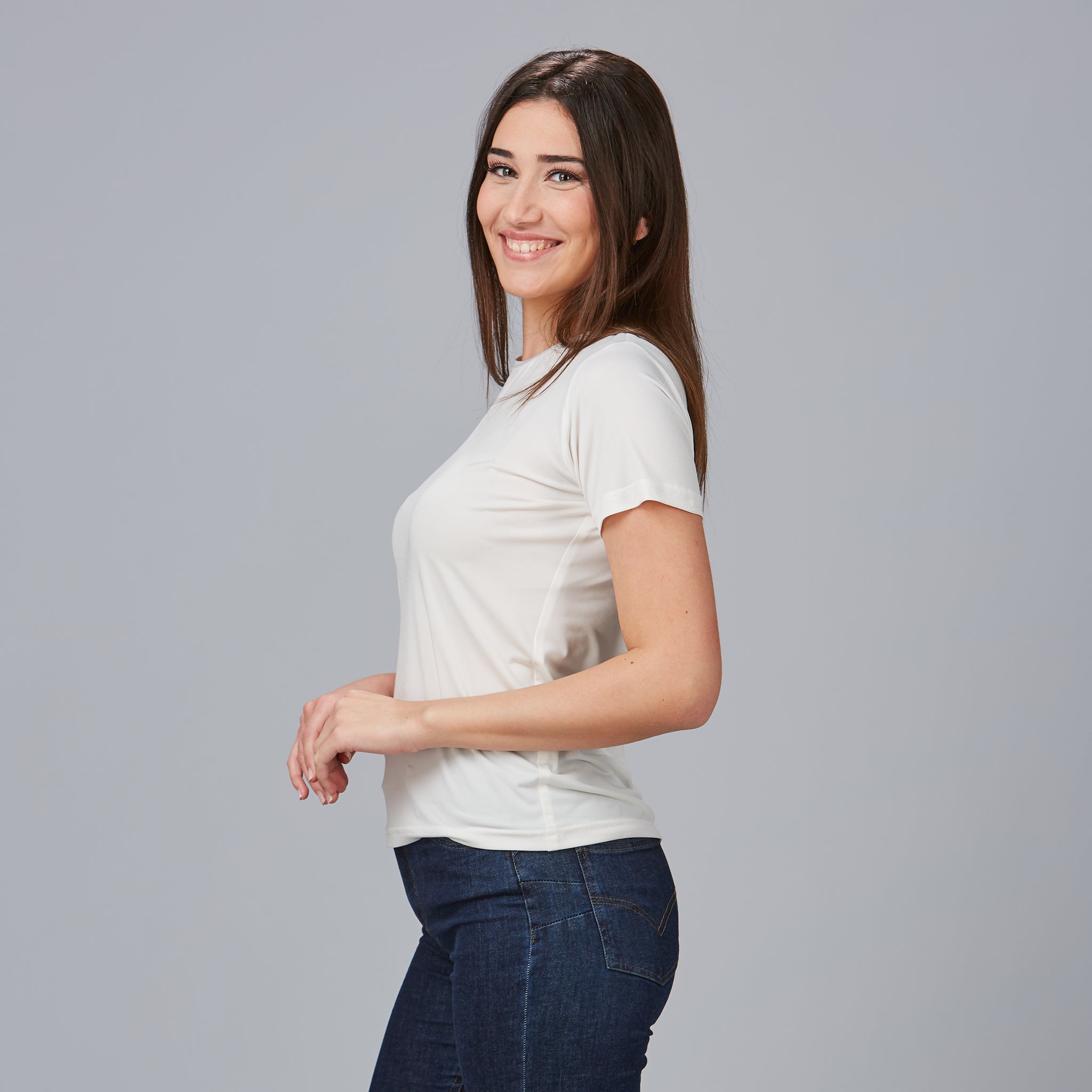 Gary's Sabina T-Shirt Femme Noir T-Shirt Travail Stretch