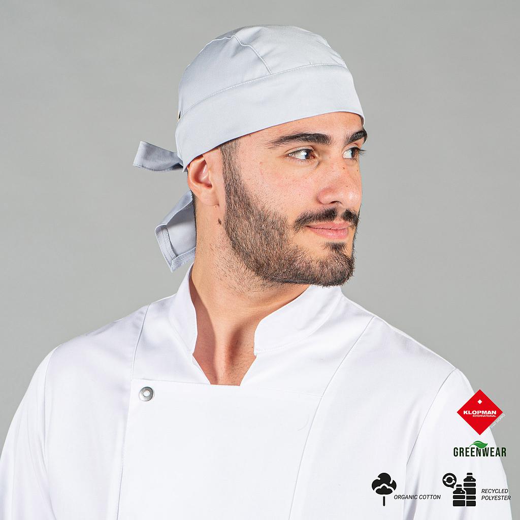 Gary's bandana cuisine gris perle coton bio recyclé réglable