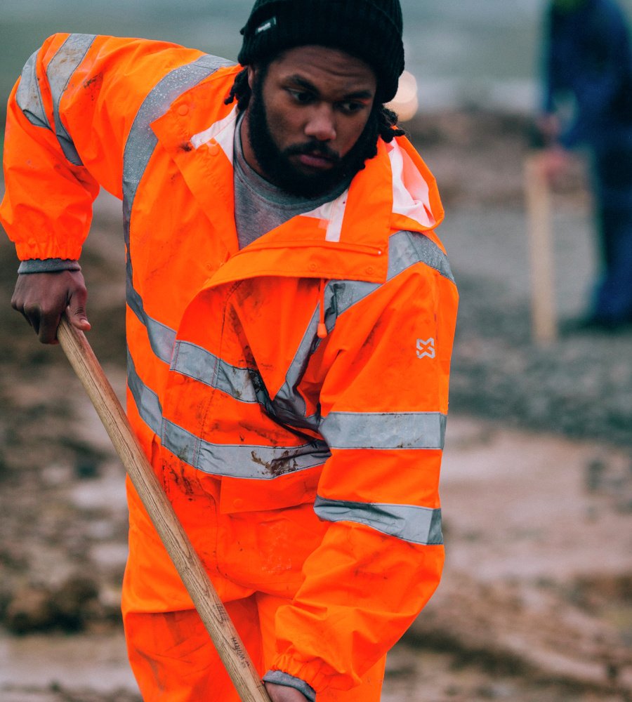Würth MODYF Fluo veste pluie haute visibilite orange XXL