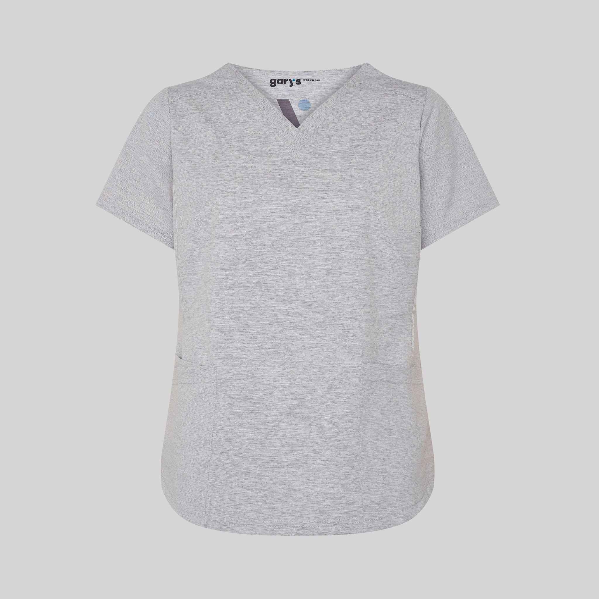 Gary's Irina blouse médicale gris perle manches courtes stretch