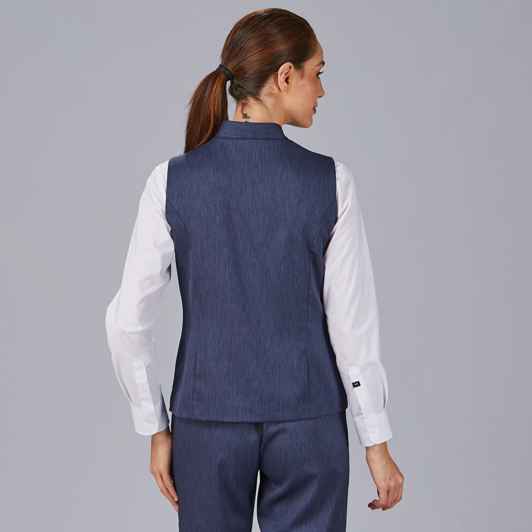 Gary's Lujan gilet femme col mao marine taille M