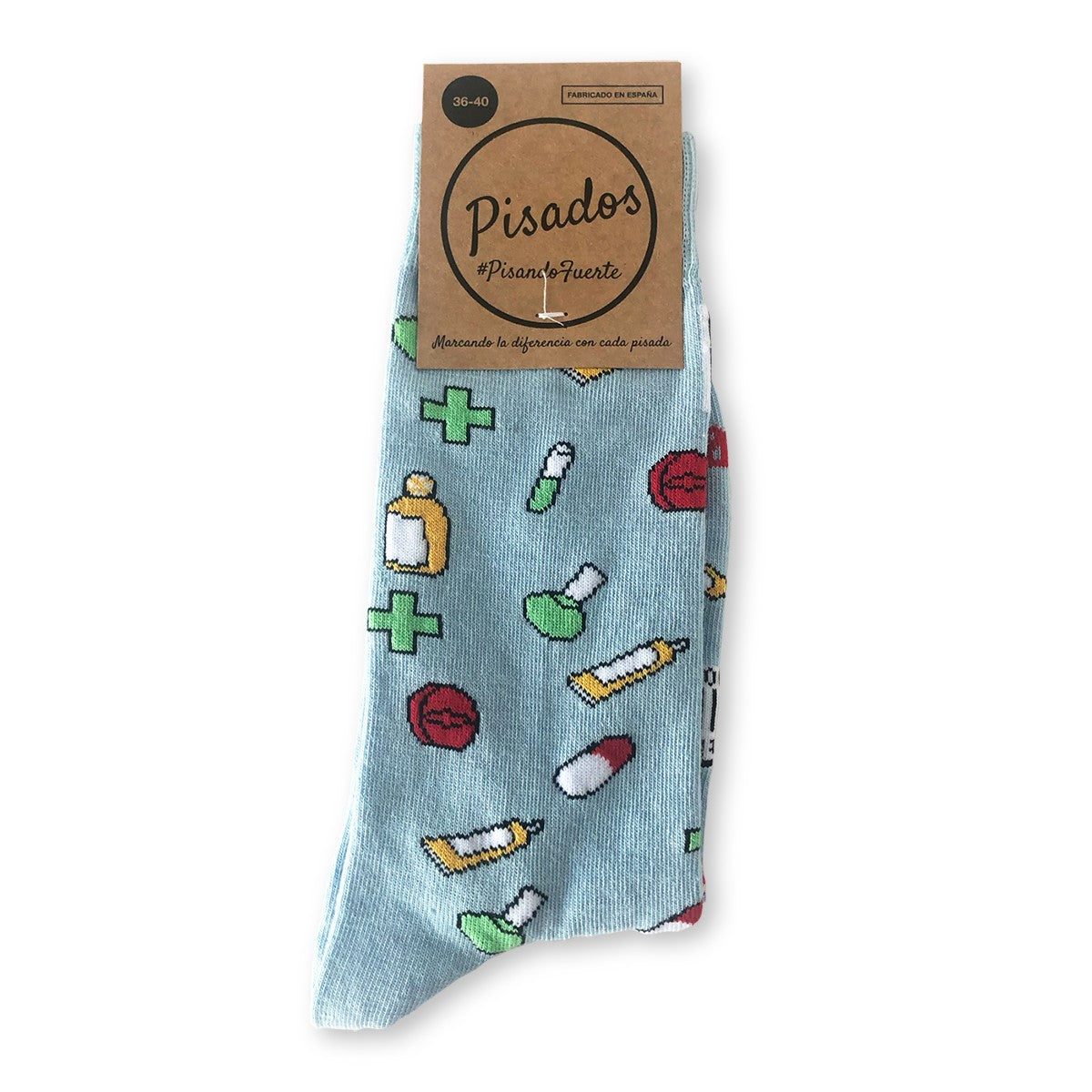 Enfermania Ropa chaussettes pharmacie imprimées 36-40