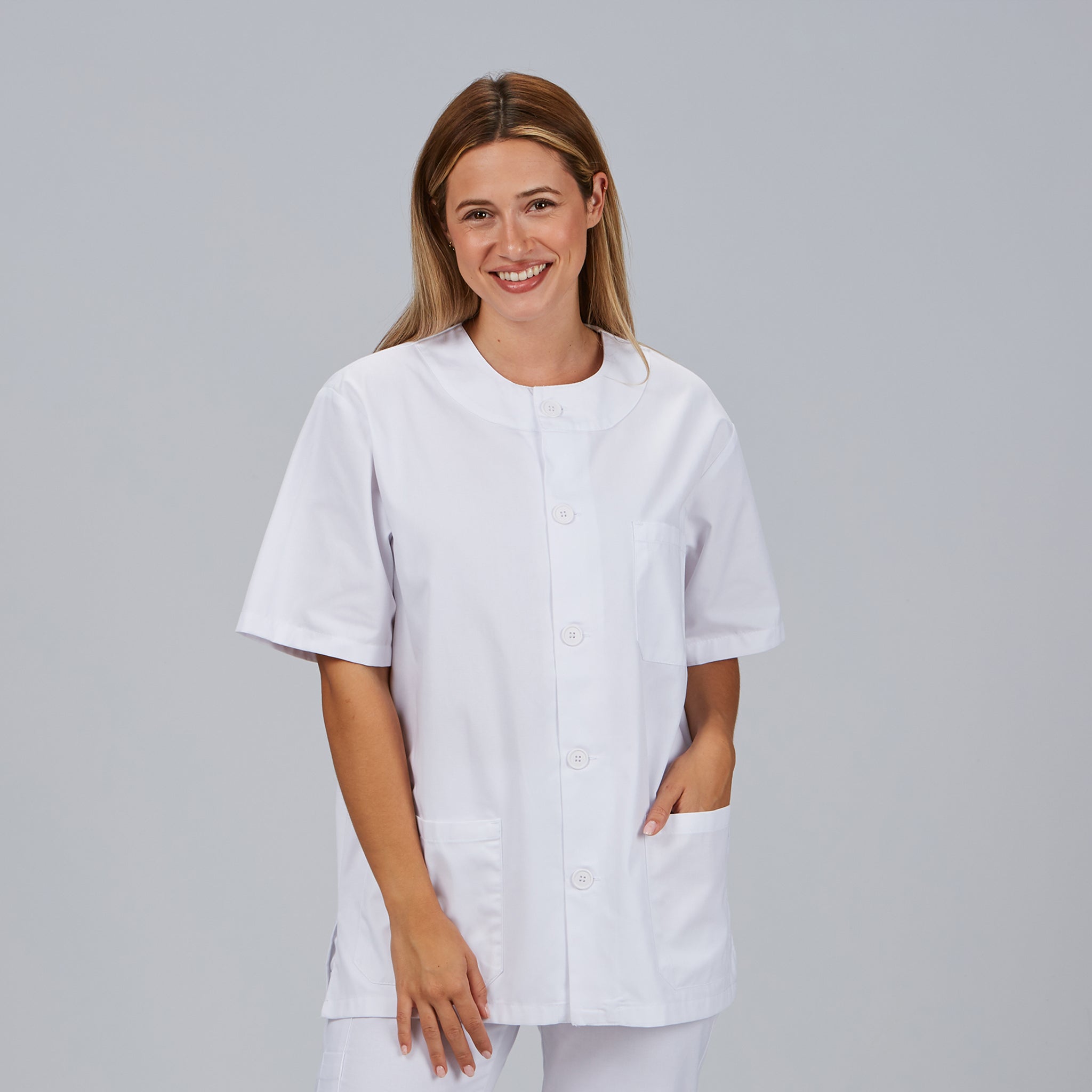 Gary's Blouse Médicale Boutons Blanche Taille M Unisexe