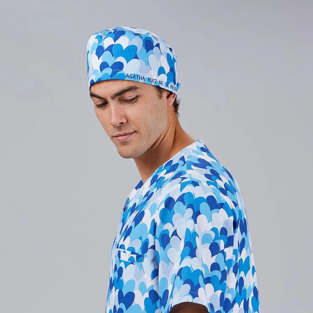 GARY'S Agatha calot chirurgien Cuore bleu microfibre