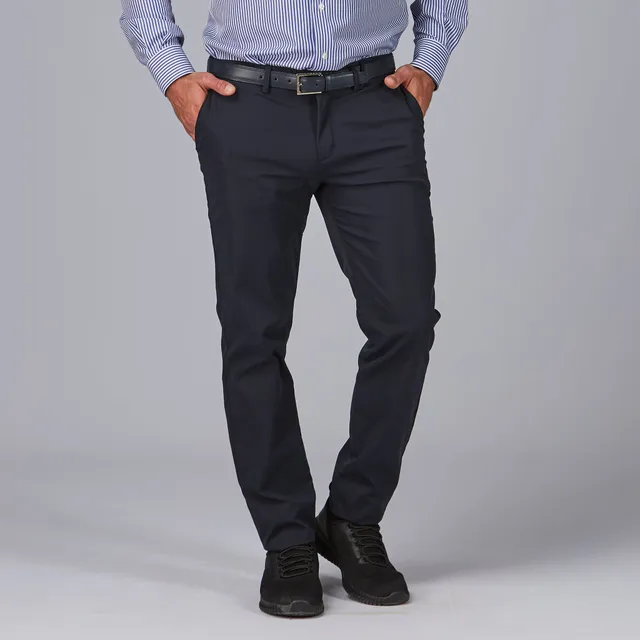 Gary's T400 pantalon chino homme noir infroissable